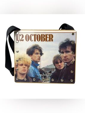 U2 October Upcycled Handbag by Broken Record Designs